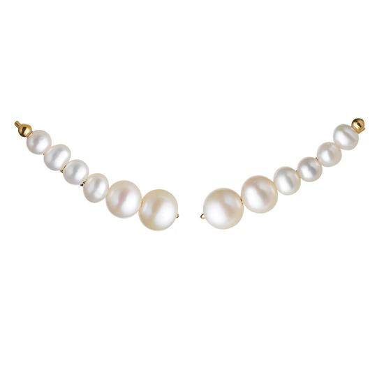 SØLV/FG ØREPYNT AURA LARGE