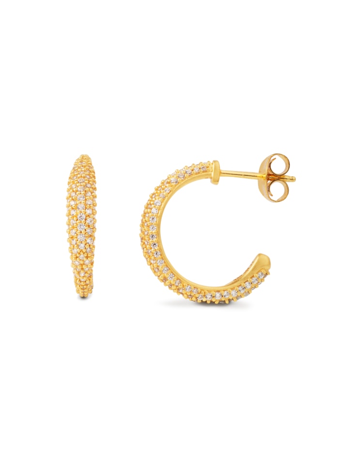 OCEAN FLOW MEDIUM SPARKLE HOOP -GP