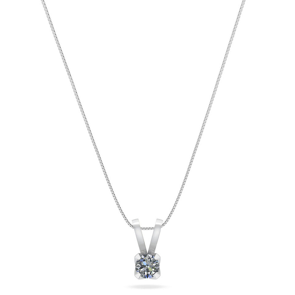 14KT.HV VEDHÆNG 0,20 TW.SI +KÆDE