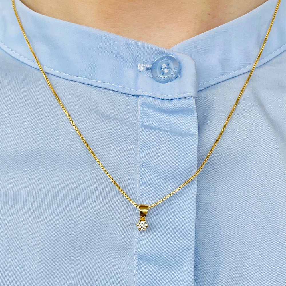 SØLV/FG VEDHÆN M.ZIR/KÆDE