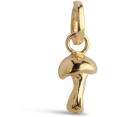 Enamel Adventurous Mushroom charm i 100% genanvendt sterlingsølv C032G