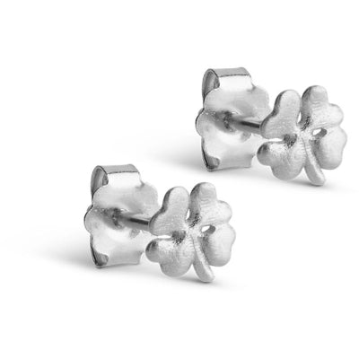 Organic Clover Studs Sterling Sølv Øreringe fra Enamel