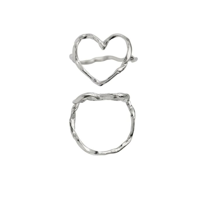FUNKY HEART RING SILVER