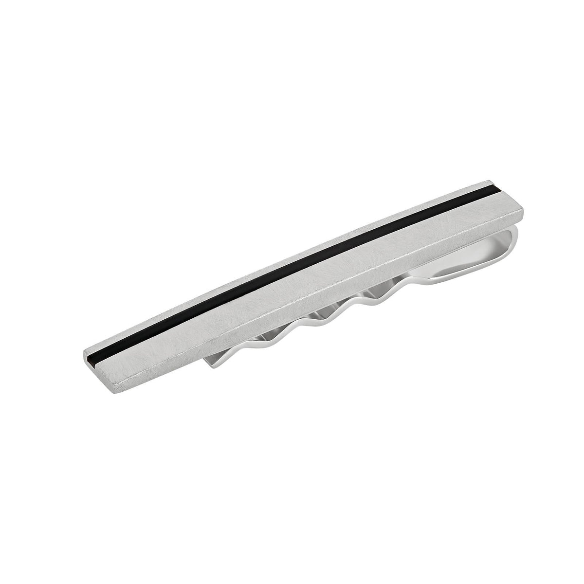 RUSTFRI STÅL SLIPSEHOLDER M/ IP GUN STRIBE