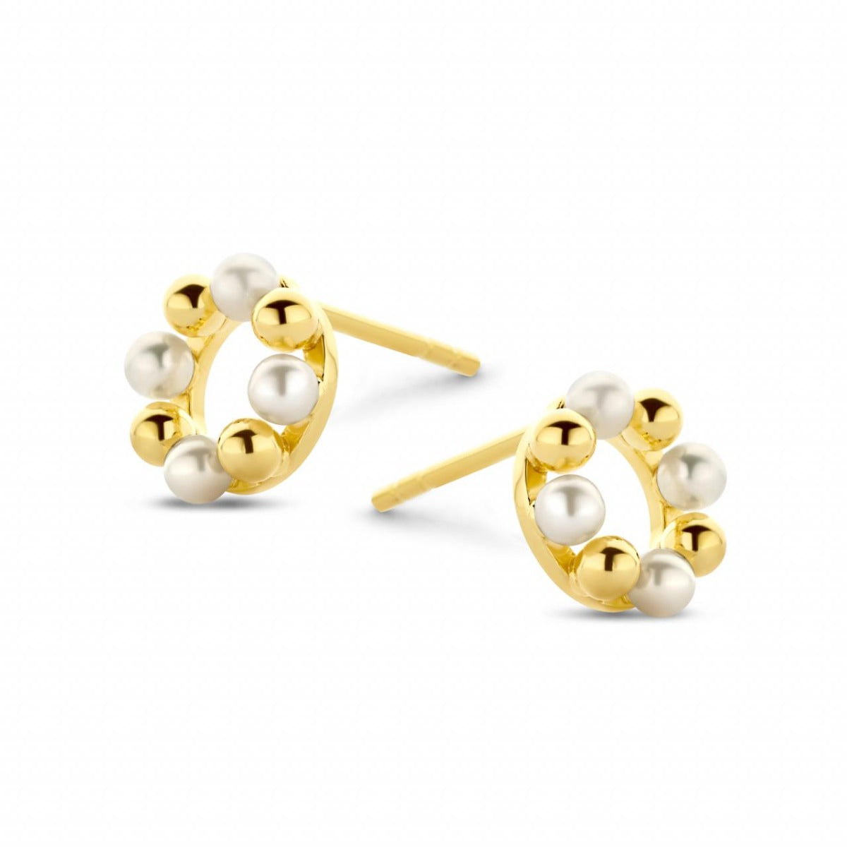 Spirit Icons Gem Pearl Forgyldt Sølv Ørestikker med Perler