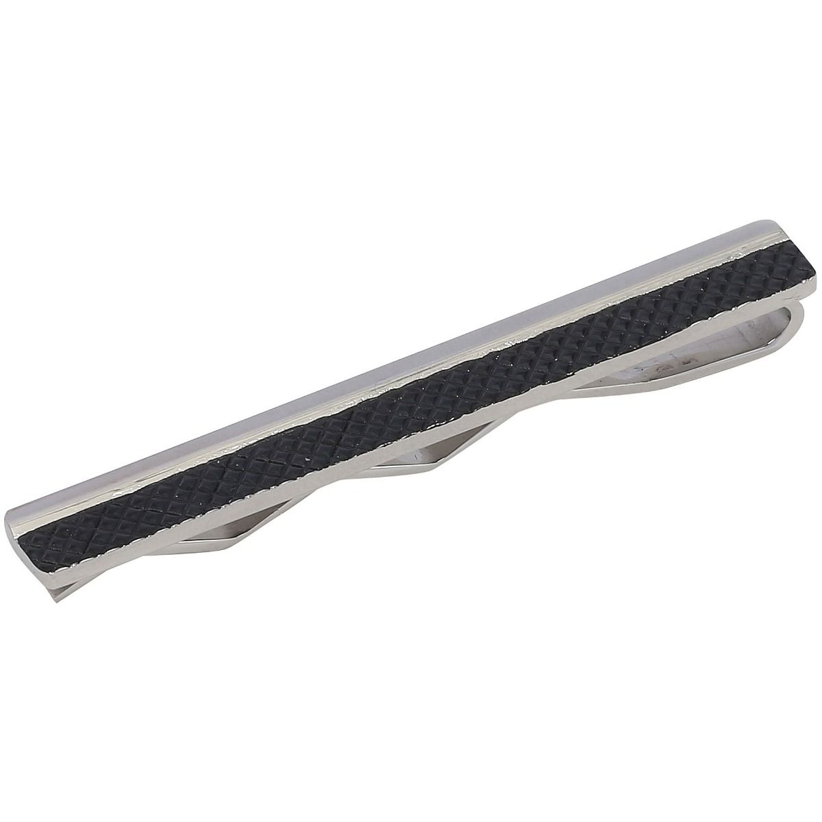 STÅL SLIPSEHOLDER SORT/HVID