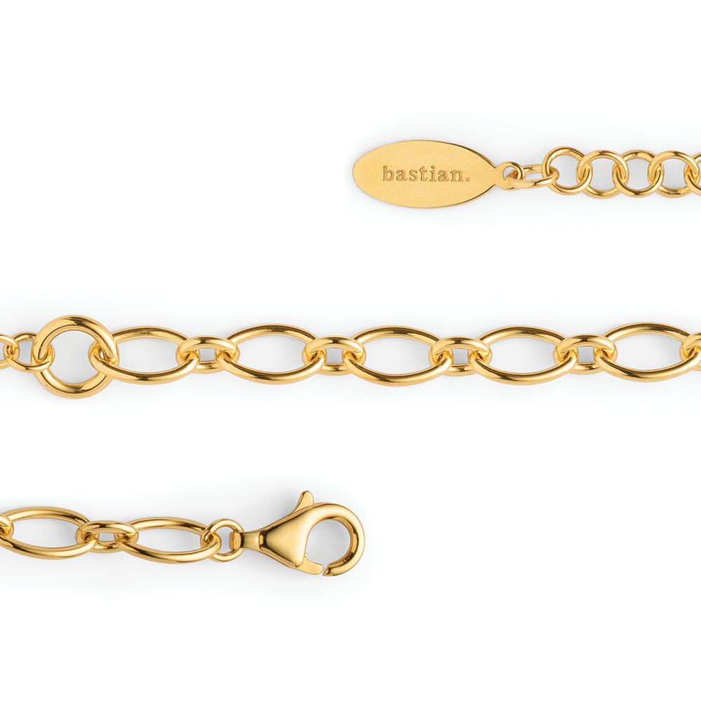 925/- ARMBÅND, FG., POLIERT, 19+3CM