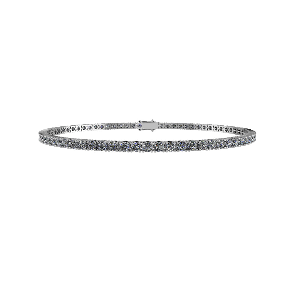 Henrik Ørsnes Design Tennis armbånd 14 Karat Hvidguld med Diamanter 1,60 Carat W/SI