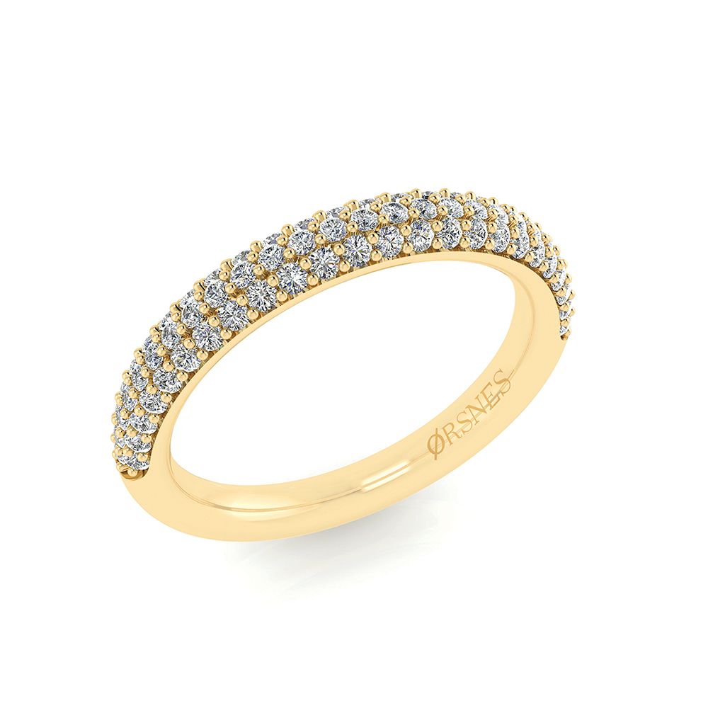 HENRIK ØRSNES DESIGN 14KT.RING 0,21 W.SI