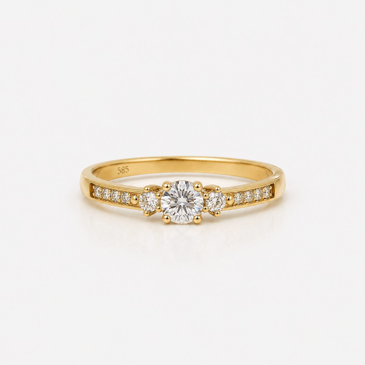 14KT.RING 0,19 W.SI