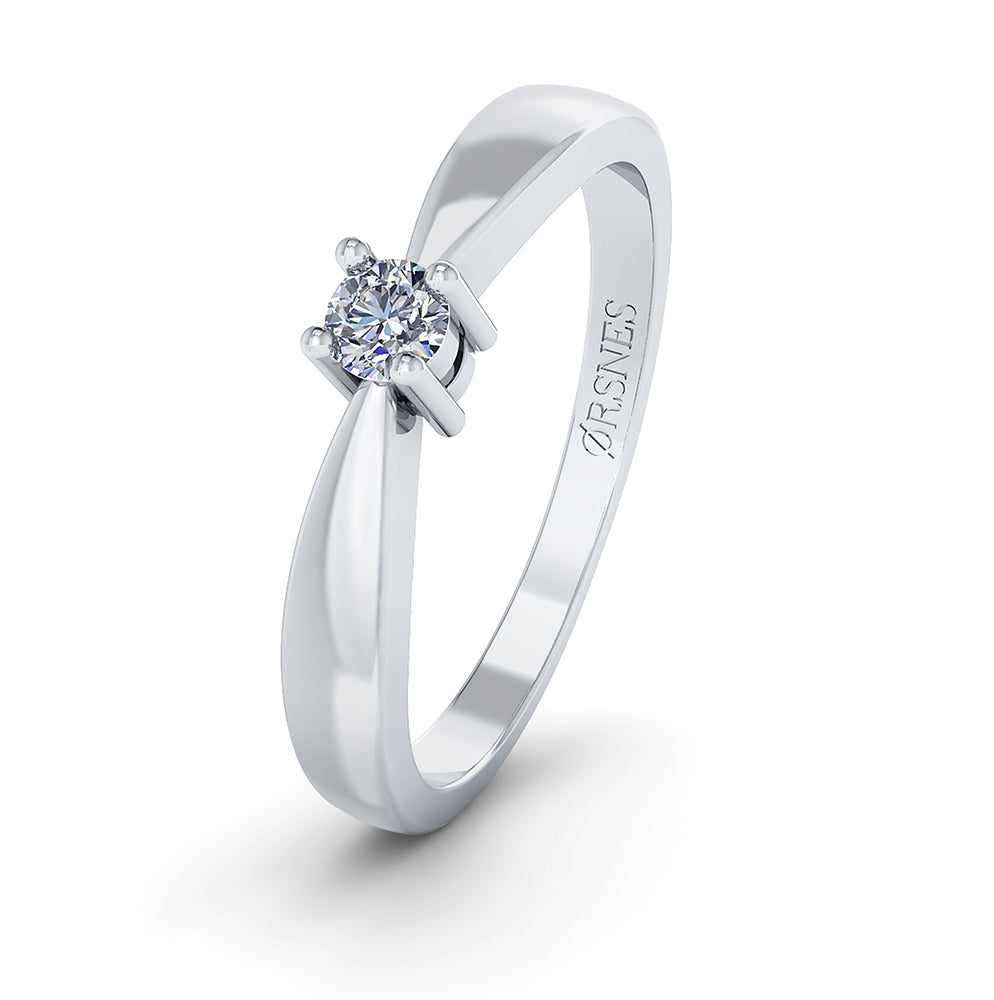 14KT.HV.RING 0,07CT W.SI