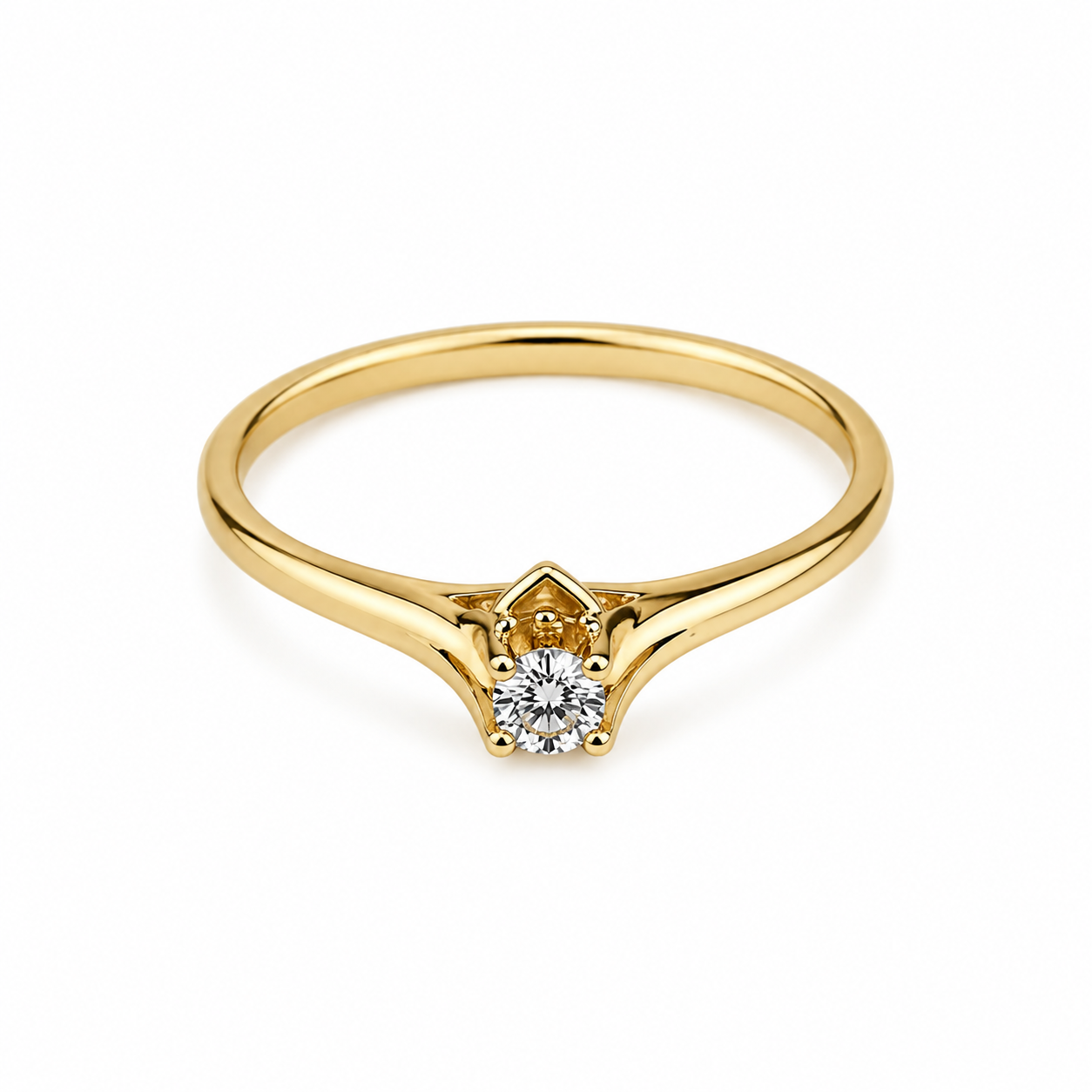 14KT.RING 0,10 W.SI