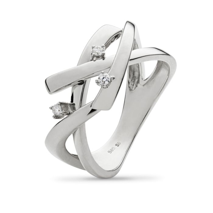 14KT.HV.RING COLOMBINE 3X0,02W.SI