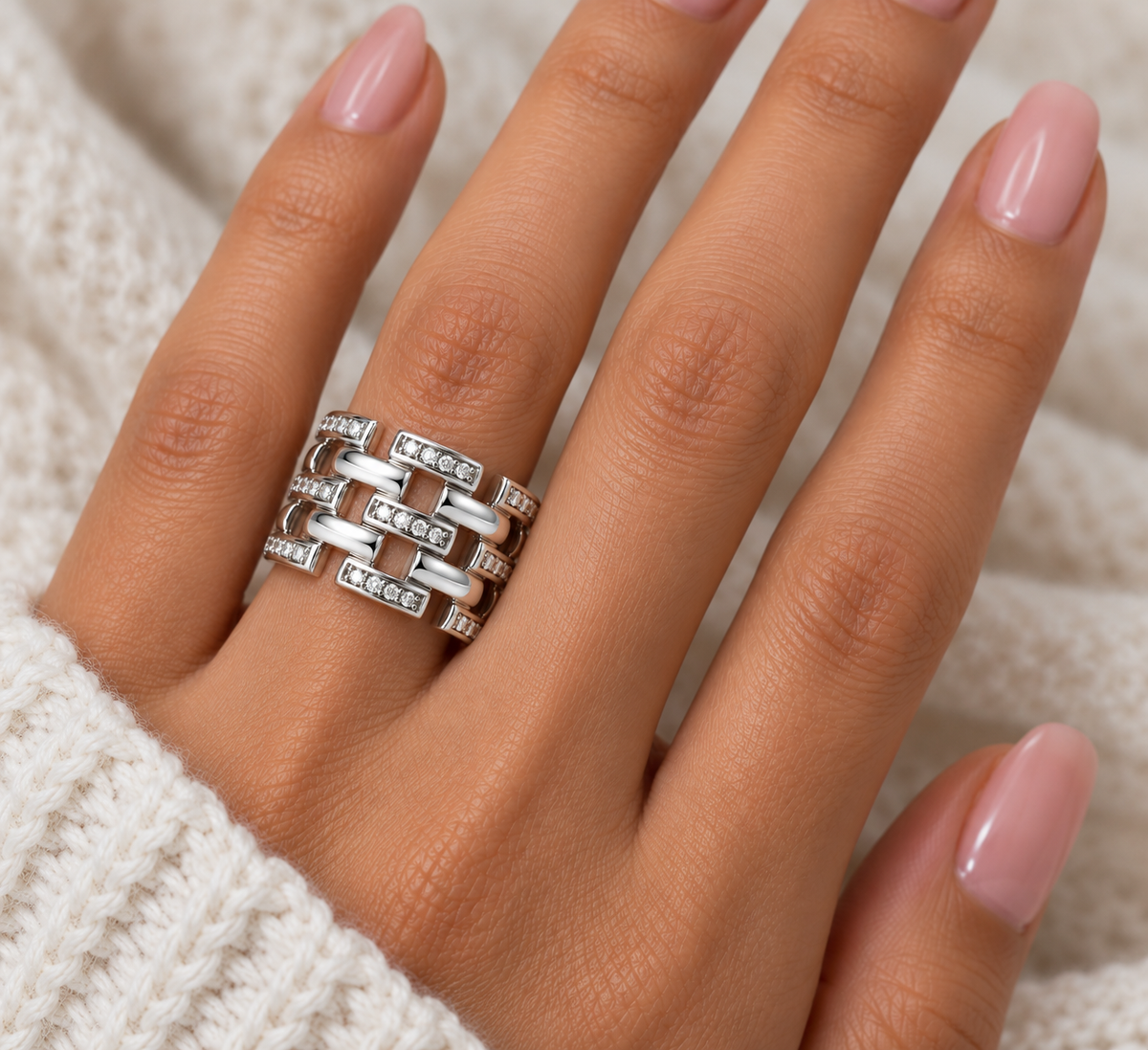 SØLV RING M.ZIR