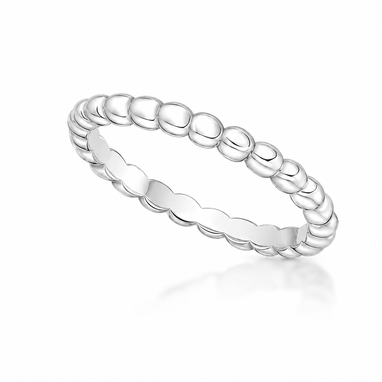 SØLV RING BUBBLE BLANK