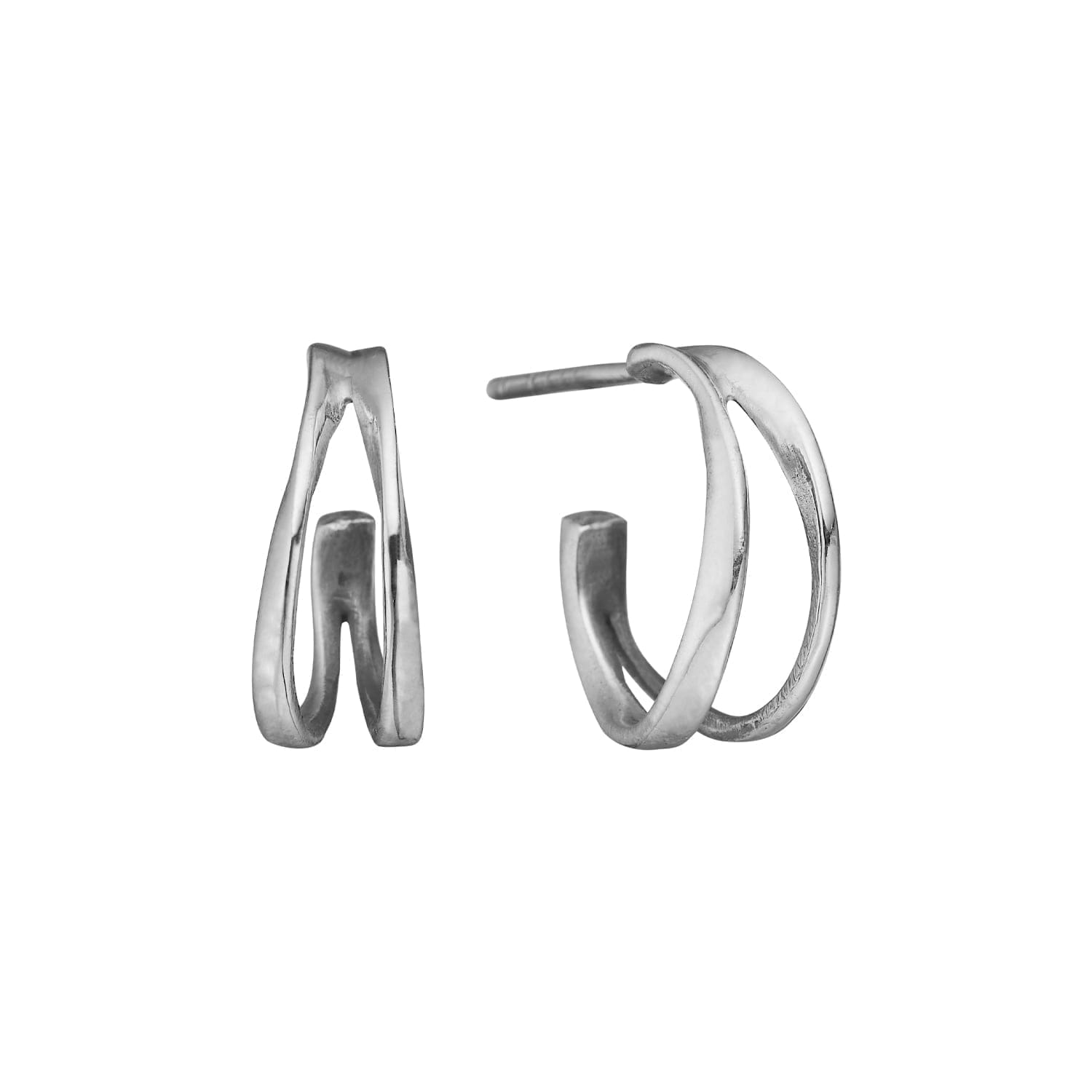 EARS LOTUS SILVER CREOL 15 MM