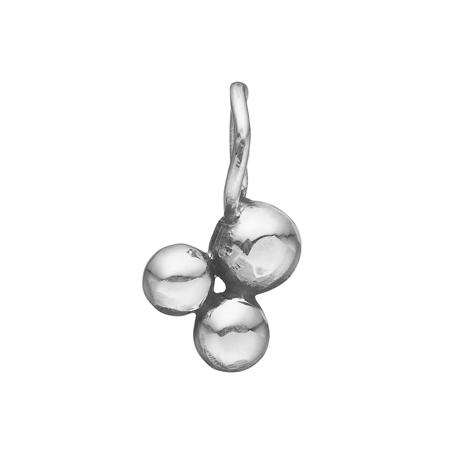 PEND ROSE BUDS-3 SILVER