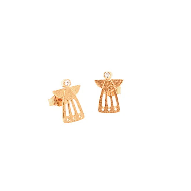 ANGEL EARRING OPEN STICK - GOLDPLATED