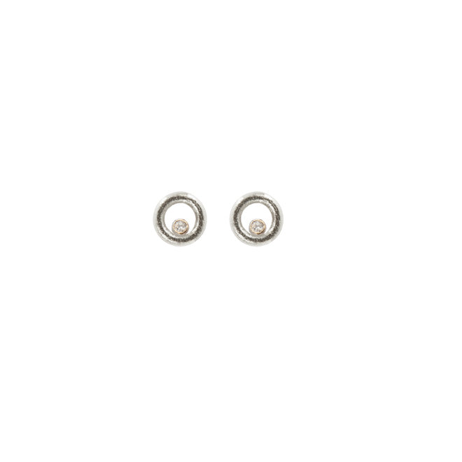 ANGLE EARRING WITH 2X0,02W/VS RHOD