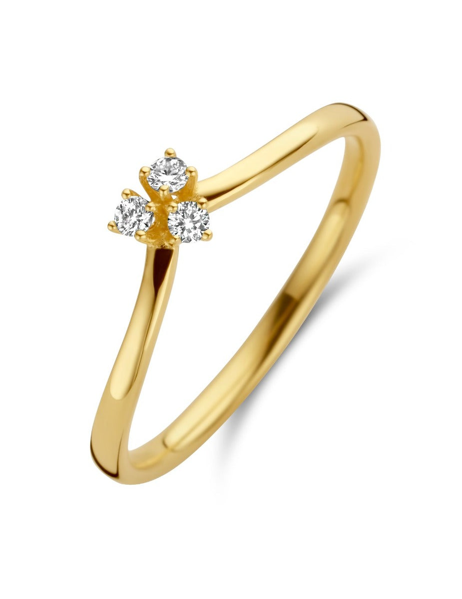 Spirit Icons Juliet Ring i 14 Karat Guld med Brillanter 0,09 Carat W/VS