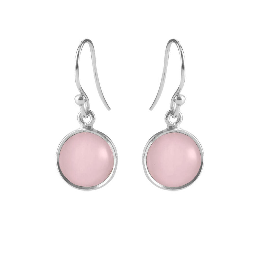 SØLV ØREBØJLE M.LYSERØD KRYSTA