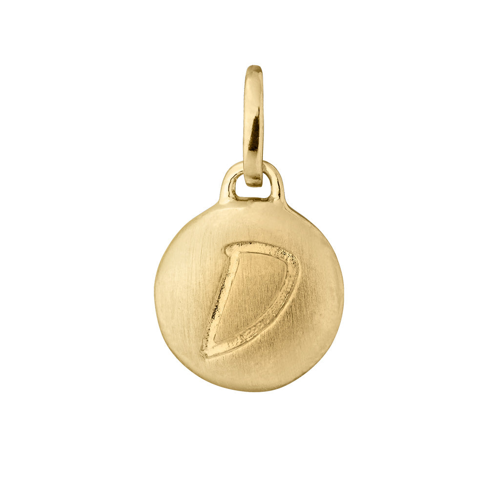 byBiehl Love And Friendship D Vedhæng i Forgyldt Sølv