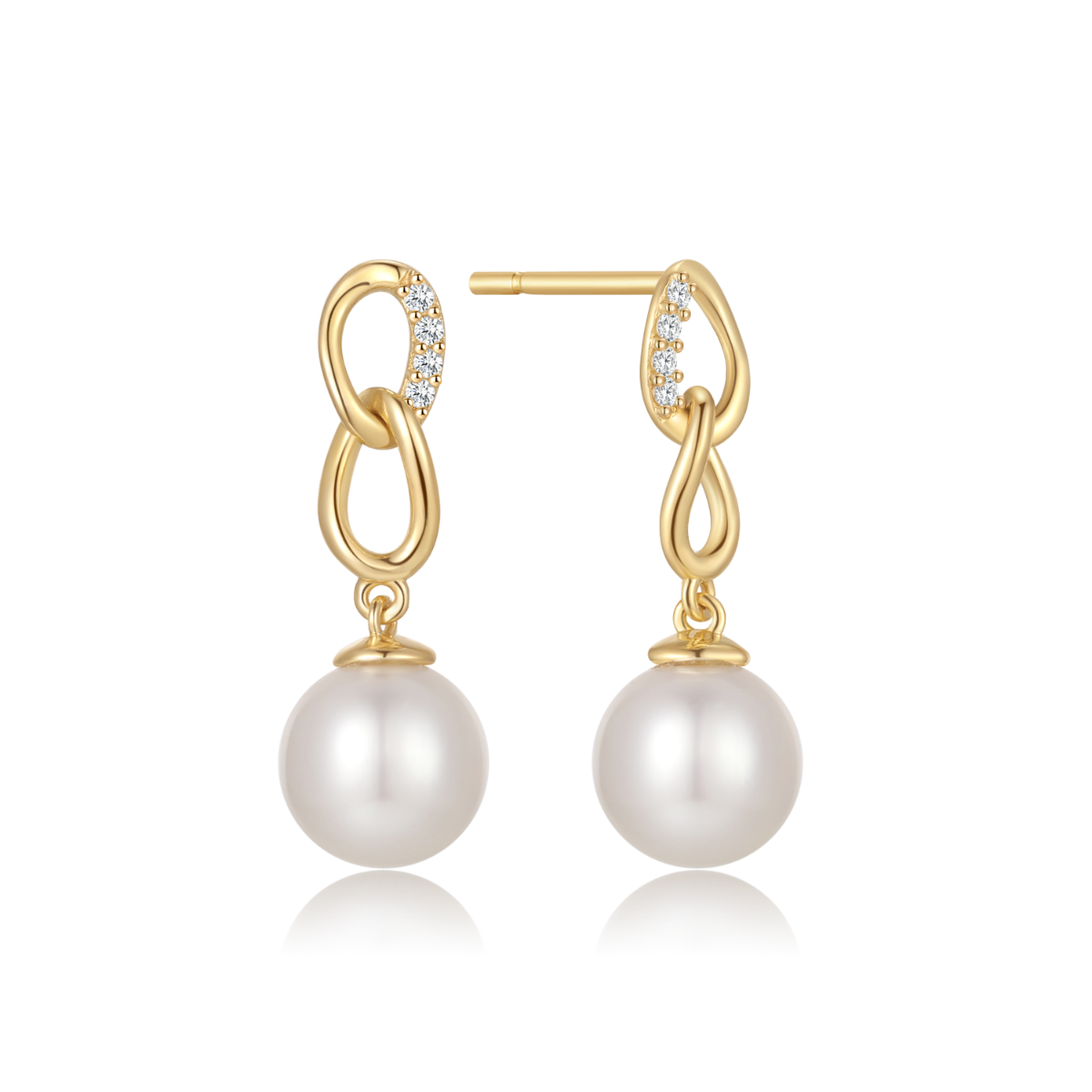 Støvring Design øreringe i 8 kt. guld 60342993