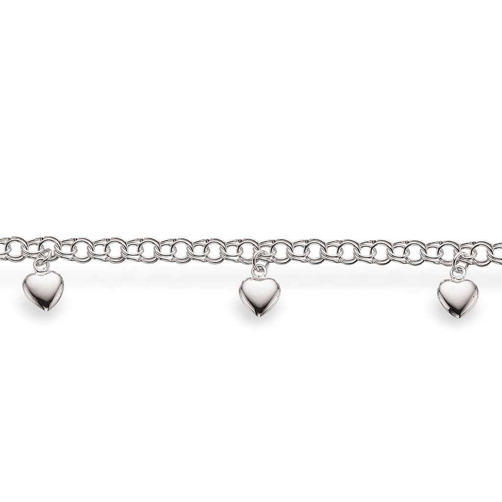 Scrouples Sterling Sølv Børnearmbånd med Hjerter