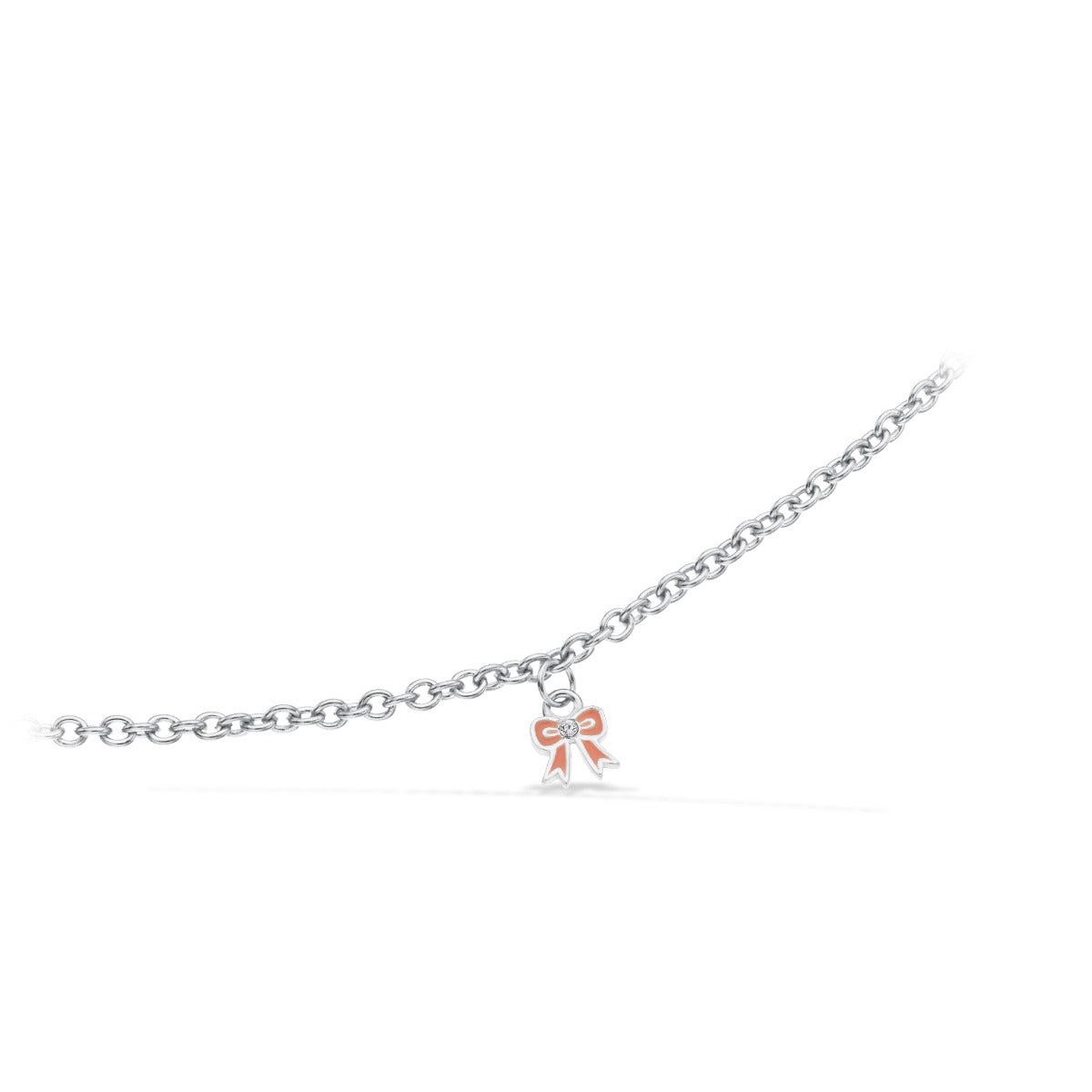 Scrouples Rosa Sløjfe Armbånd i Sølv 672482