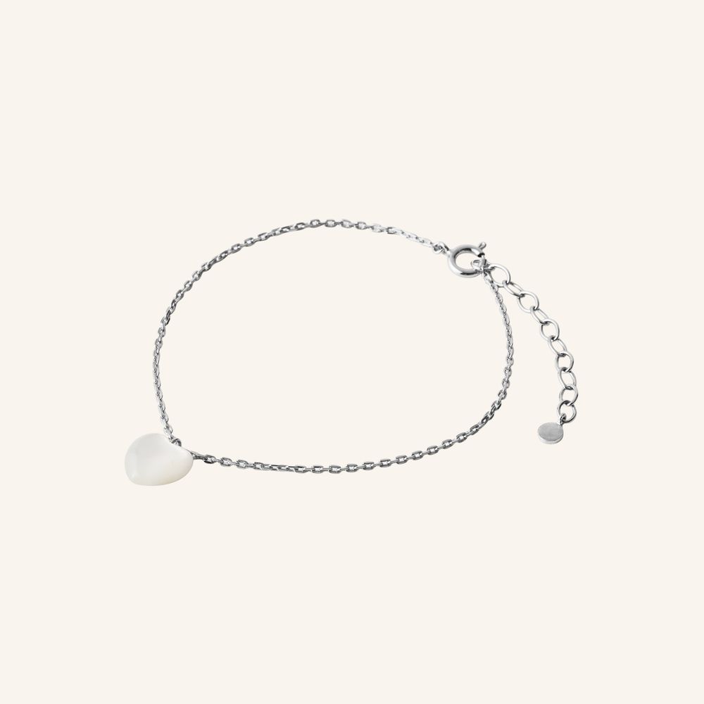 Pernille Corydon Ocean Heart Bracelet Armbånd i Sterling Sølv med Perlemor