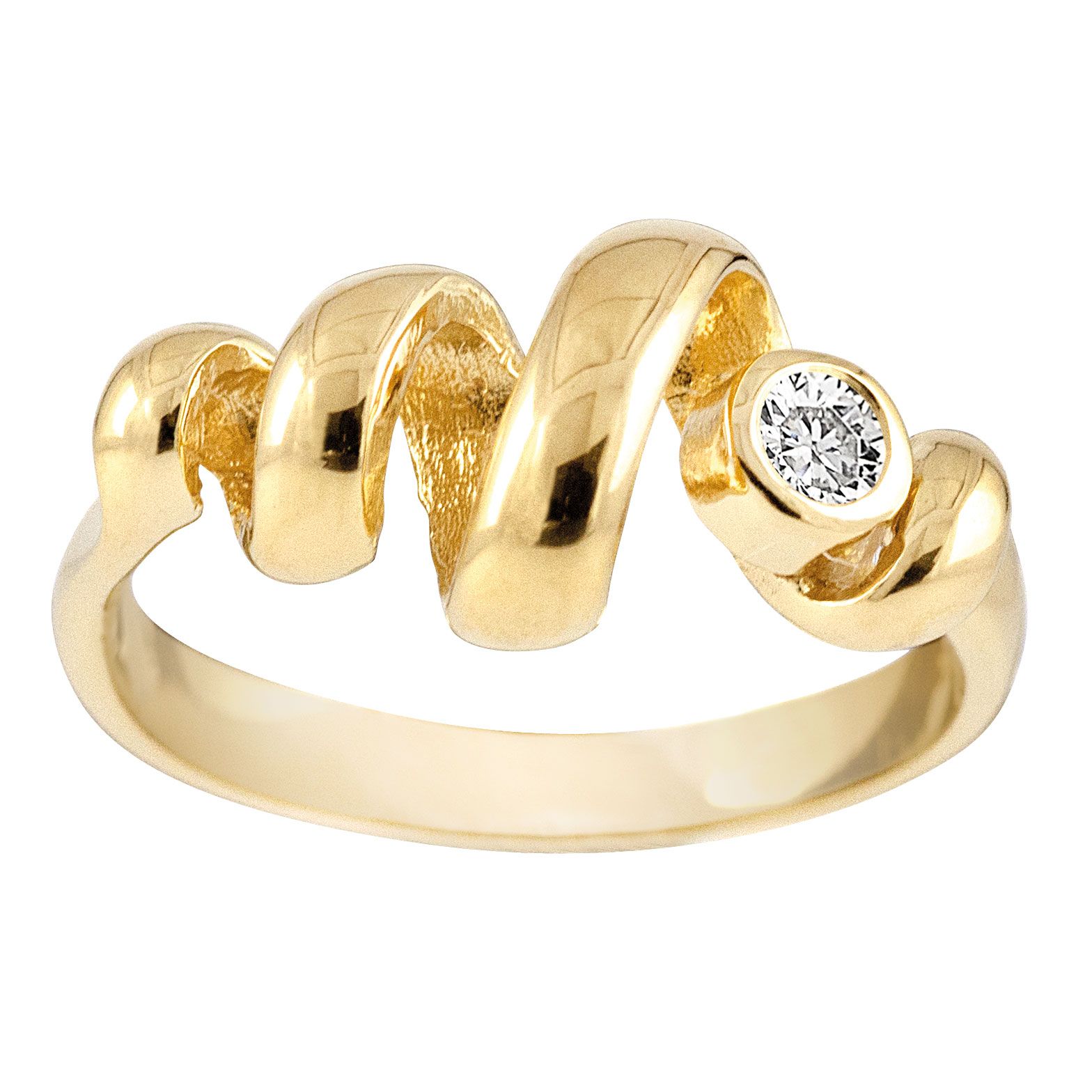 Rabinovich, Curly Diva Ring, Forgyldt
