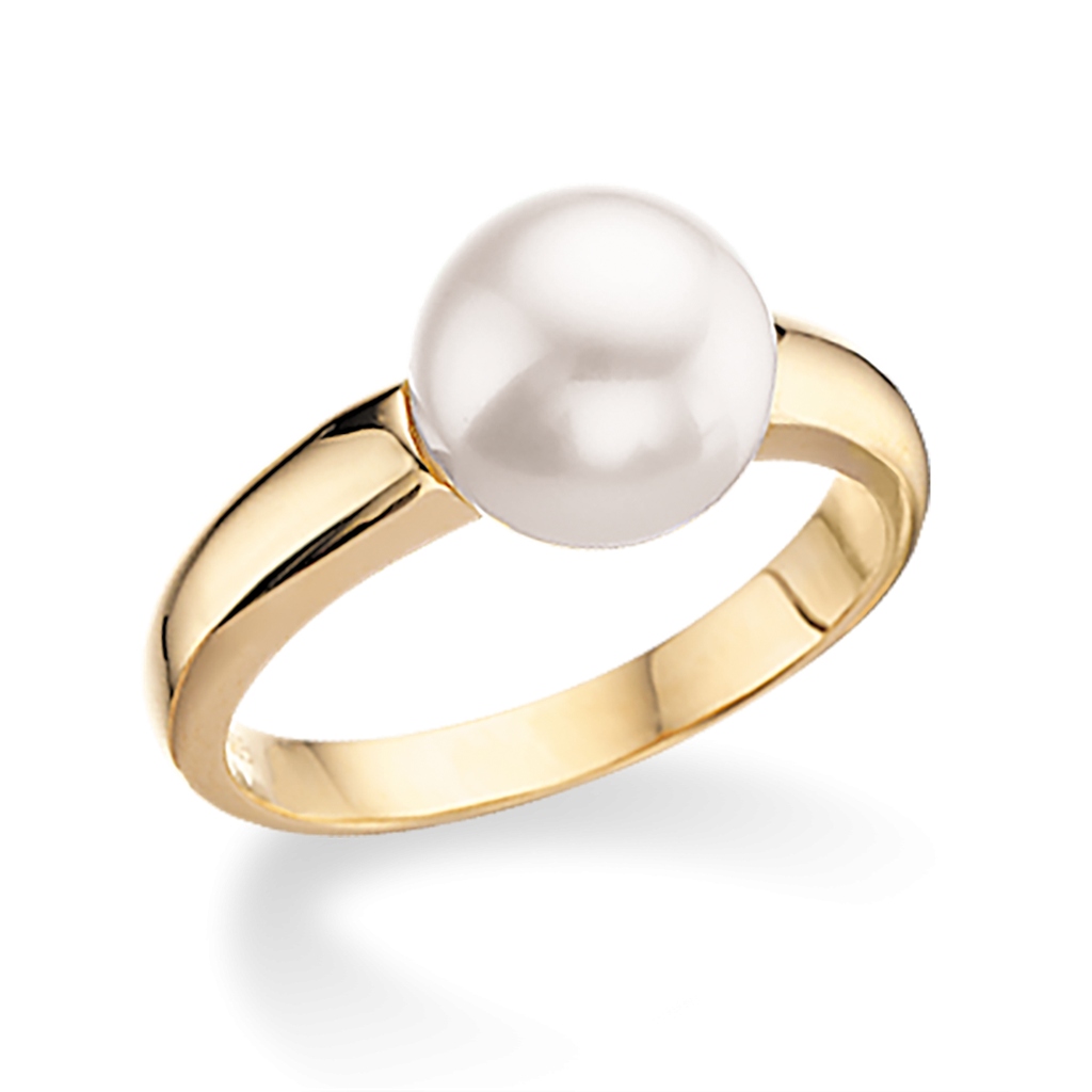 FERSKVANDSPERLE 14 KARAT GULD RING FRA SCROUPLES