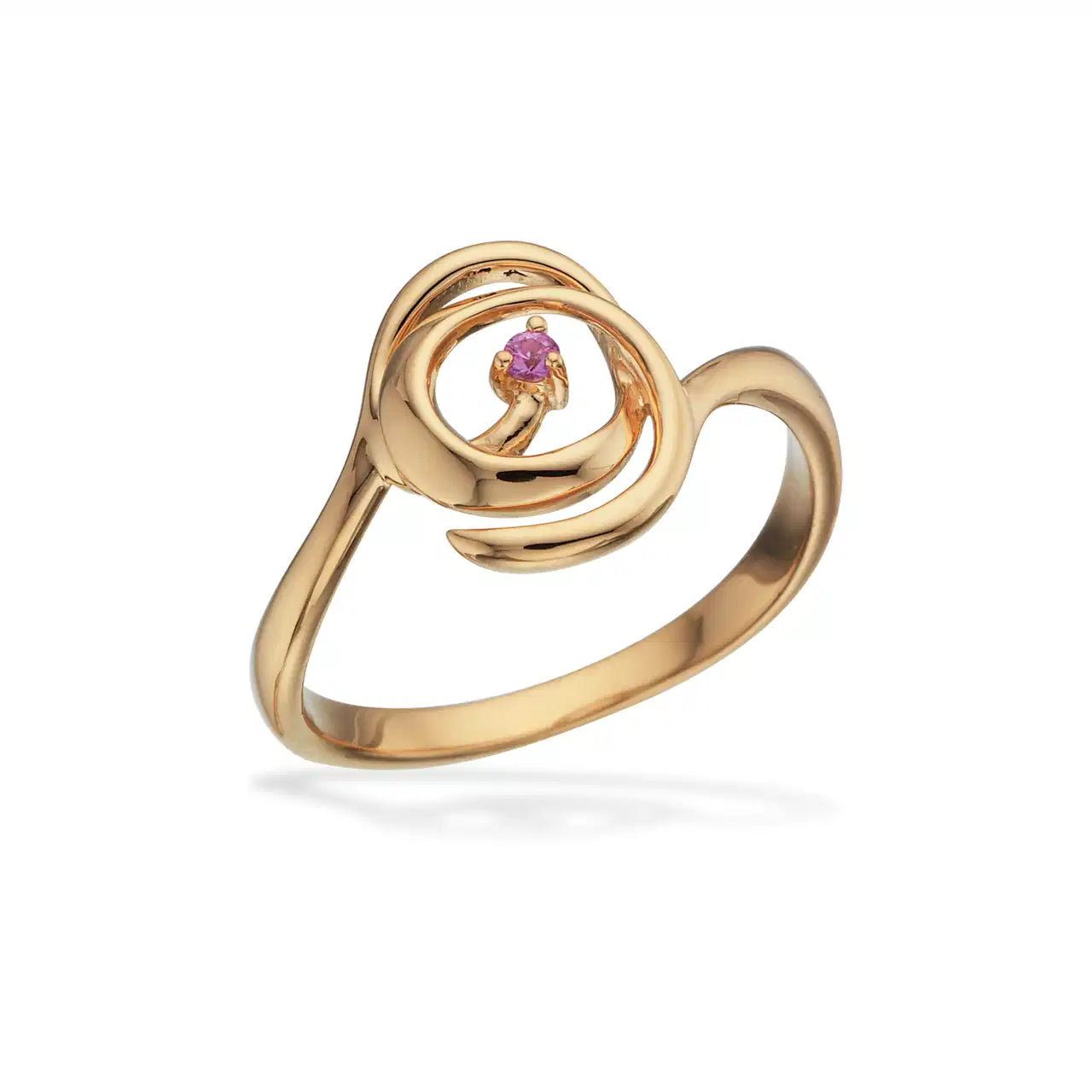 RING PINK SAFIR 14 KT.
