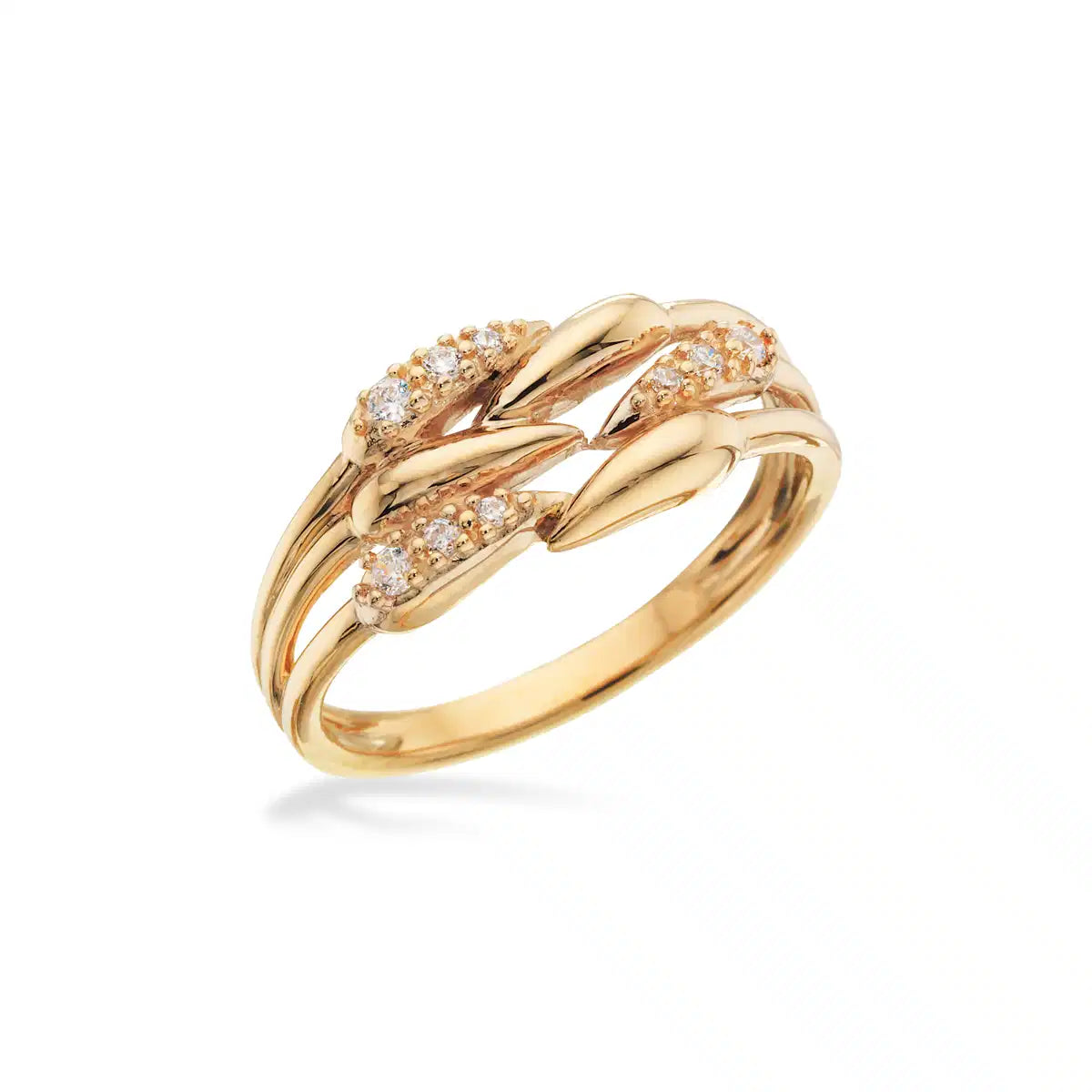 RING CUBIC ZIR. 8 KT.