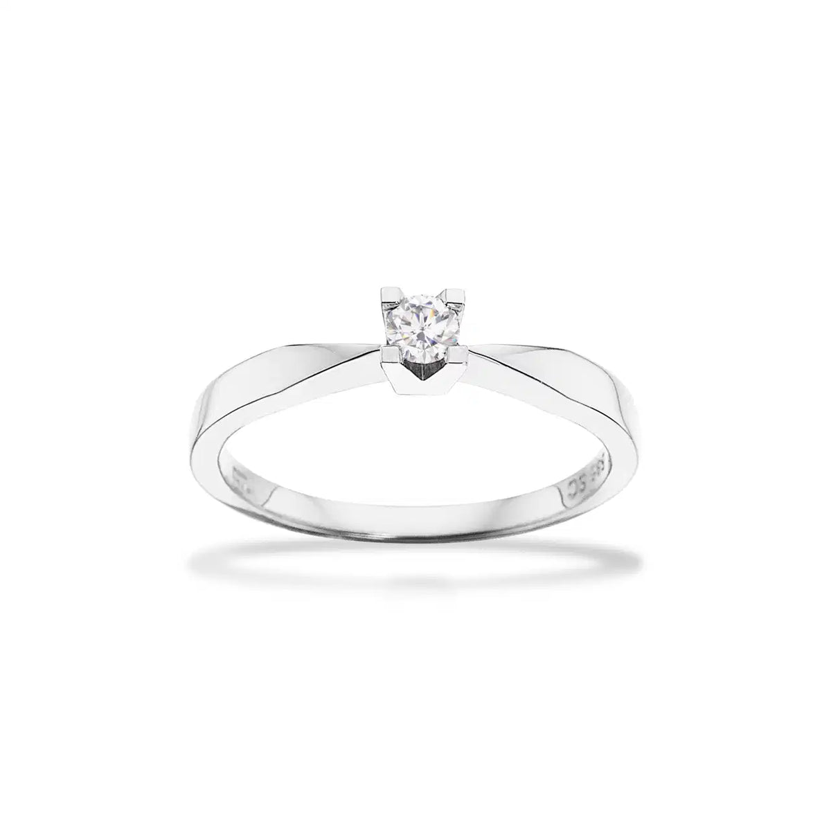 KLEOPATRA RING 0,10 H-W/SI 8 KT