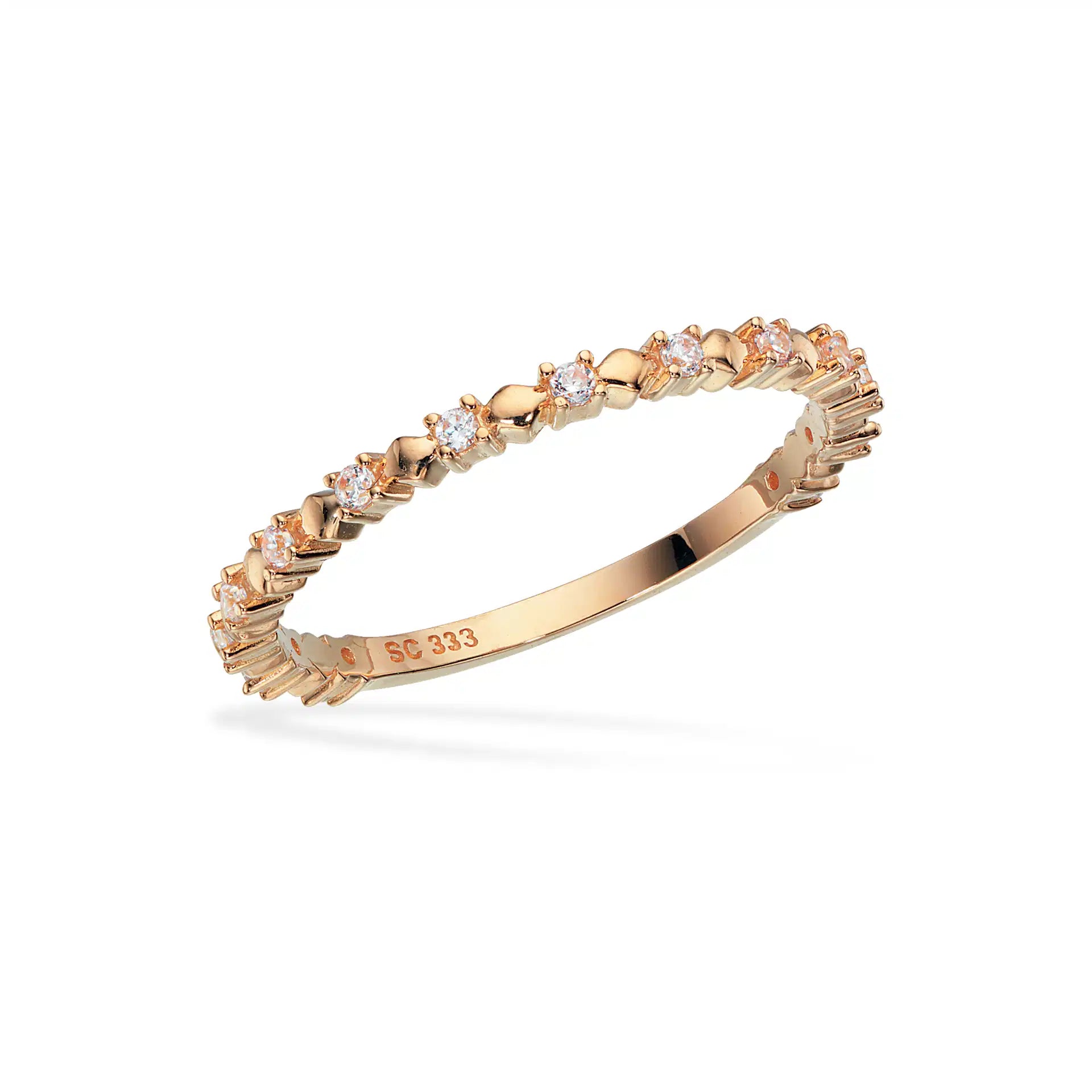 RING CUBIC ZIR. 8 KT.