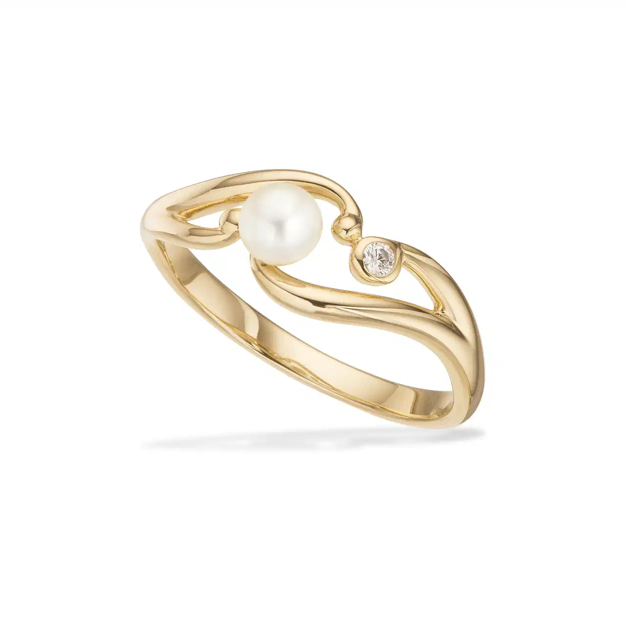 RING FKP./CUBIC ZIR. 8 KT.