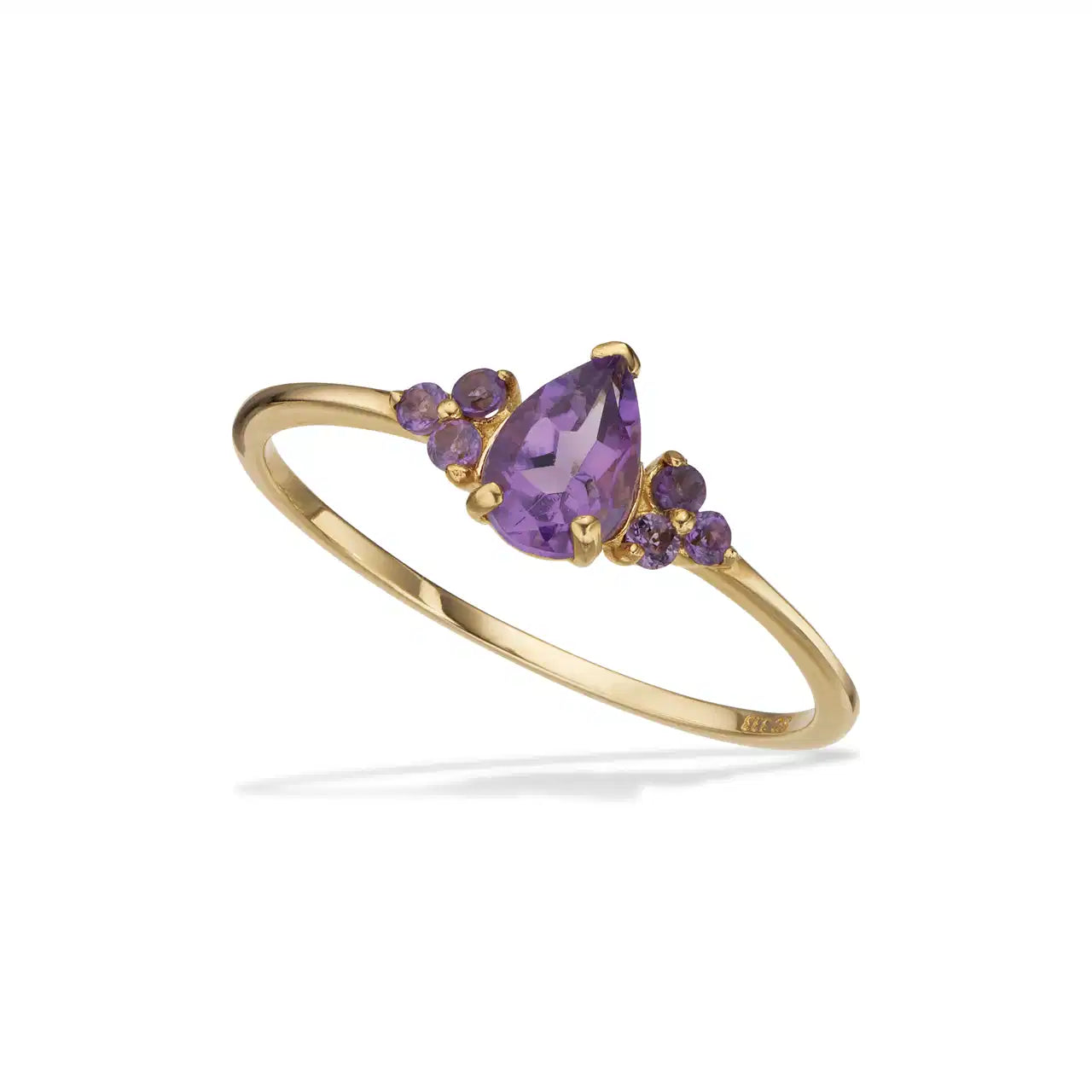 RING AMETYST 8 KT.