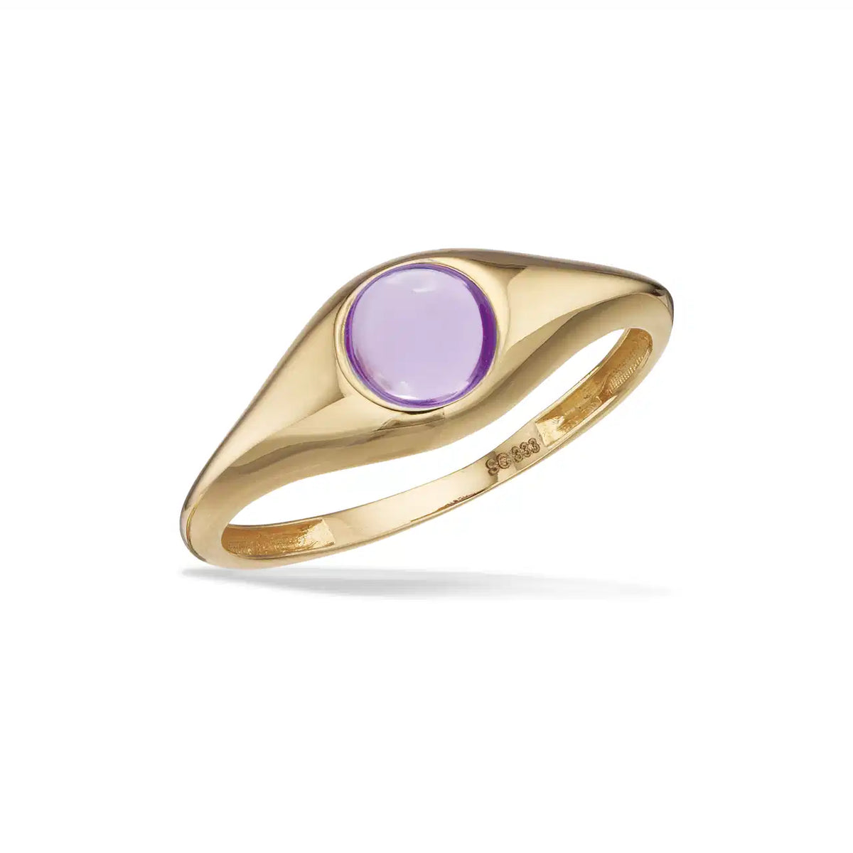 RING AMETYST 8 KT.