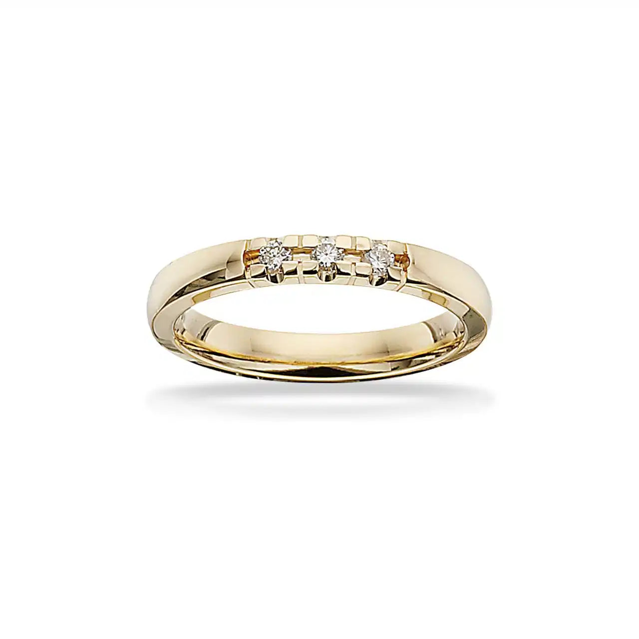 GRACE RING 14KT.RD 3X0,03 H-W/SI