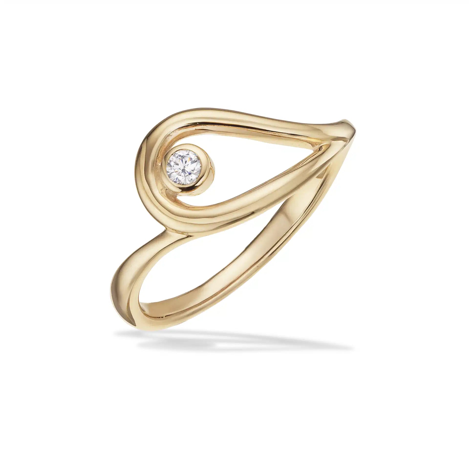 RING CUBIC ZIR. 8 KT.