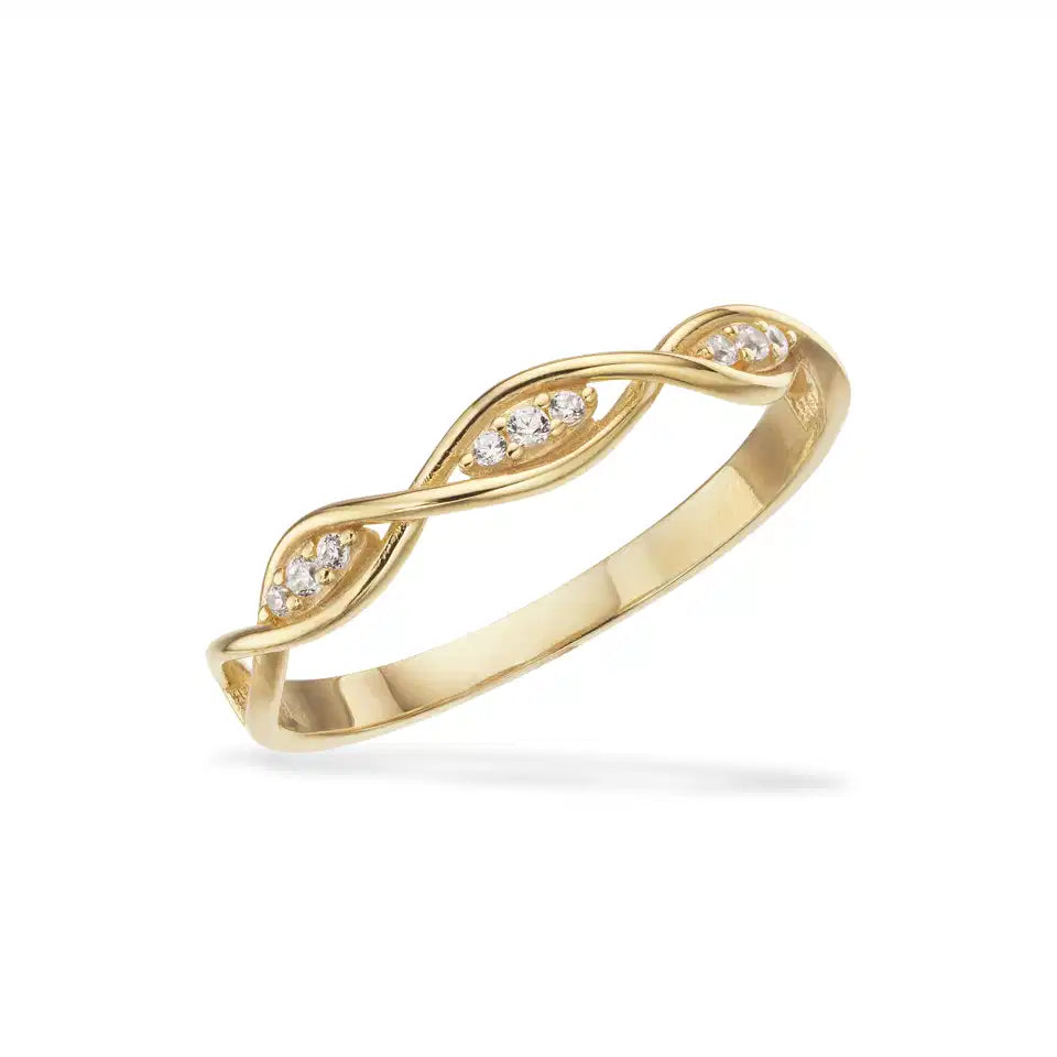 RING CUBIC ZIR. 8 KT.