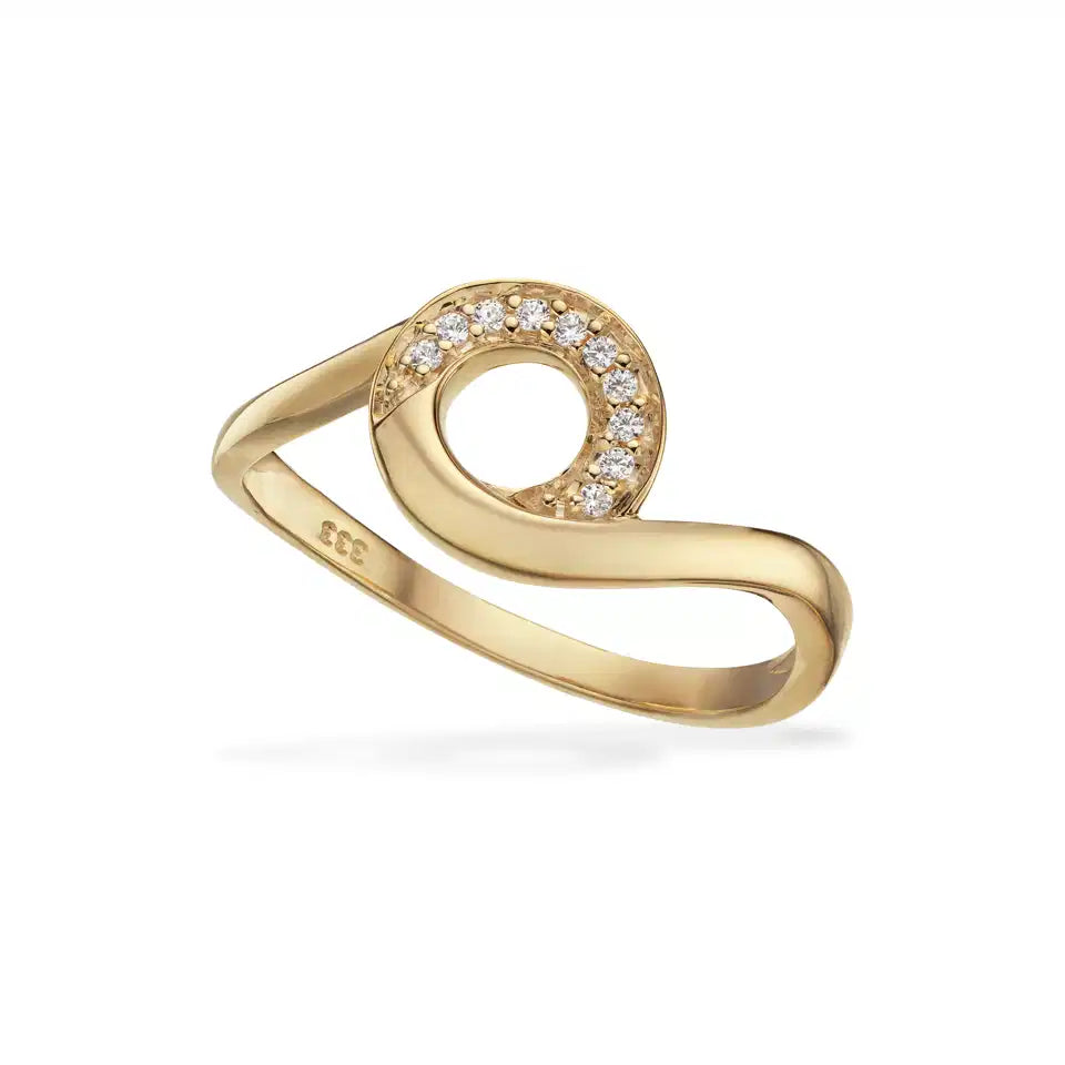 RING CUBIC ZIR. 8 KT.