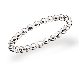 SØLV KUGLE RING