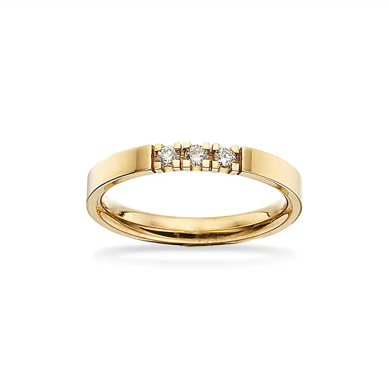 GRACE RING 14KT.RD 3X0,04 H-W/SI