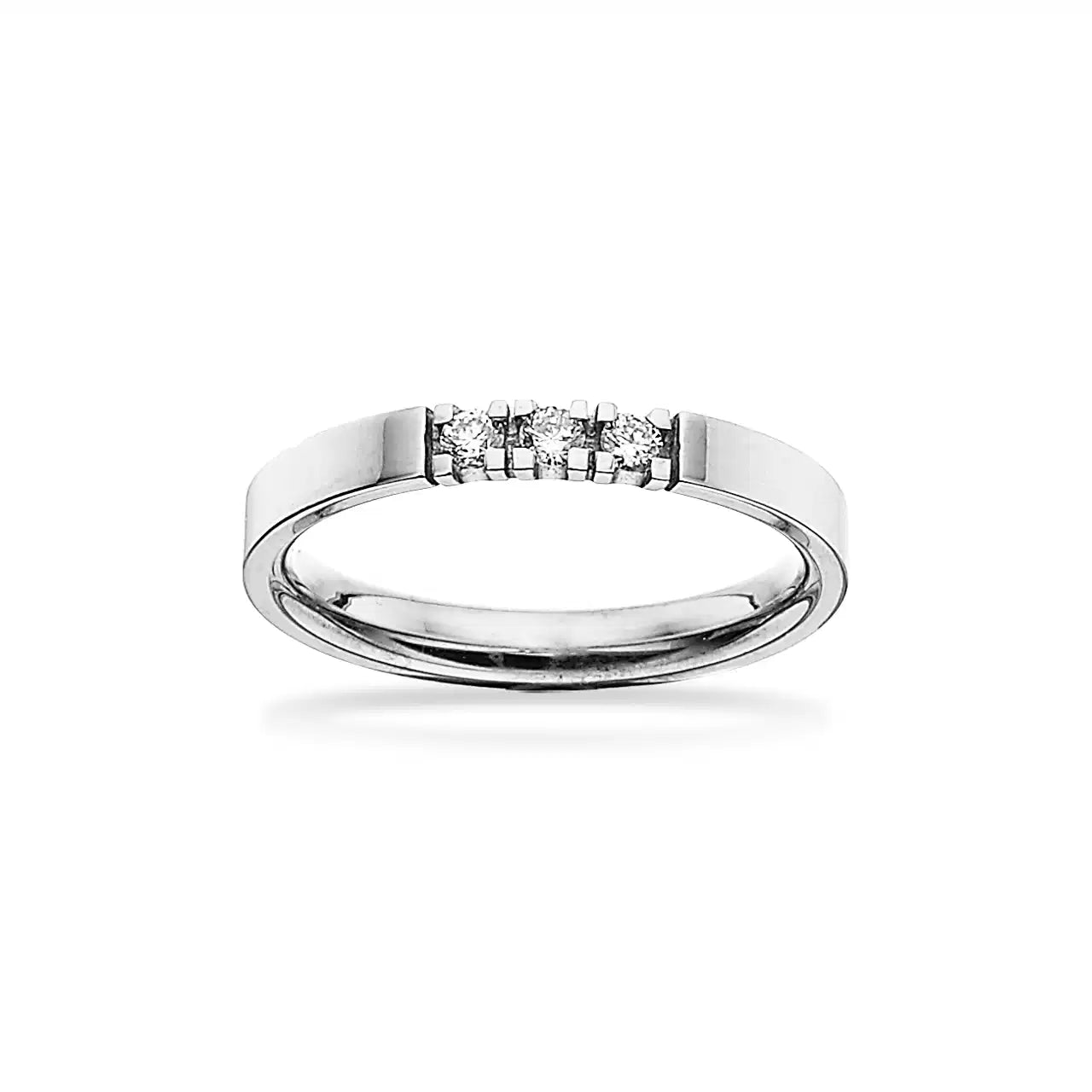 GRACE RING 14KT.HV.3X0,04 H-W/SI