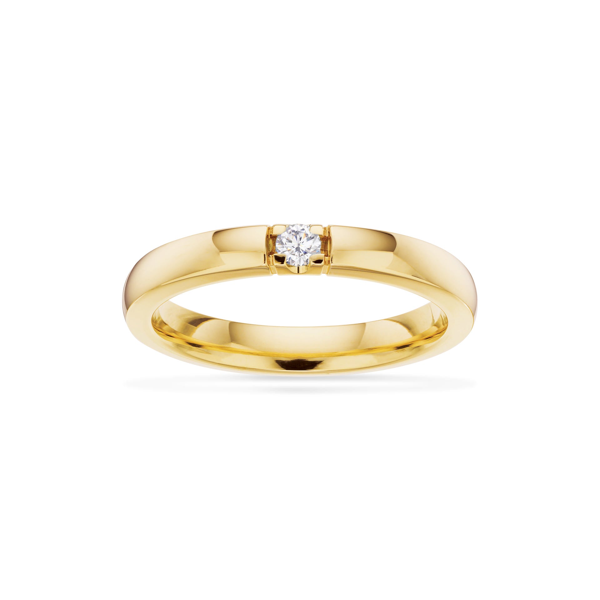 GRACE RING 14 KT.RD 1X0,07 H-W/SI