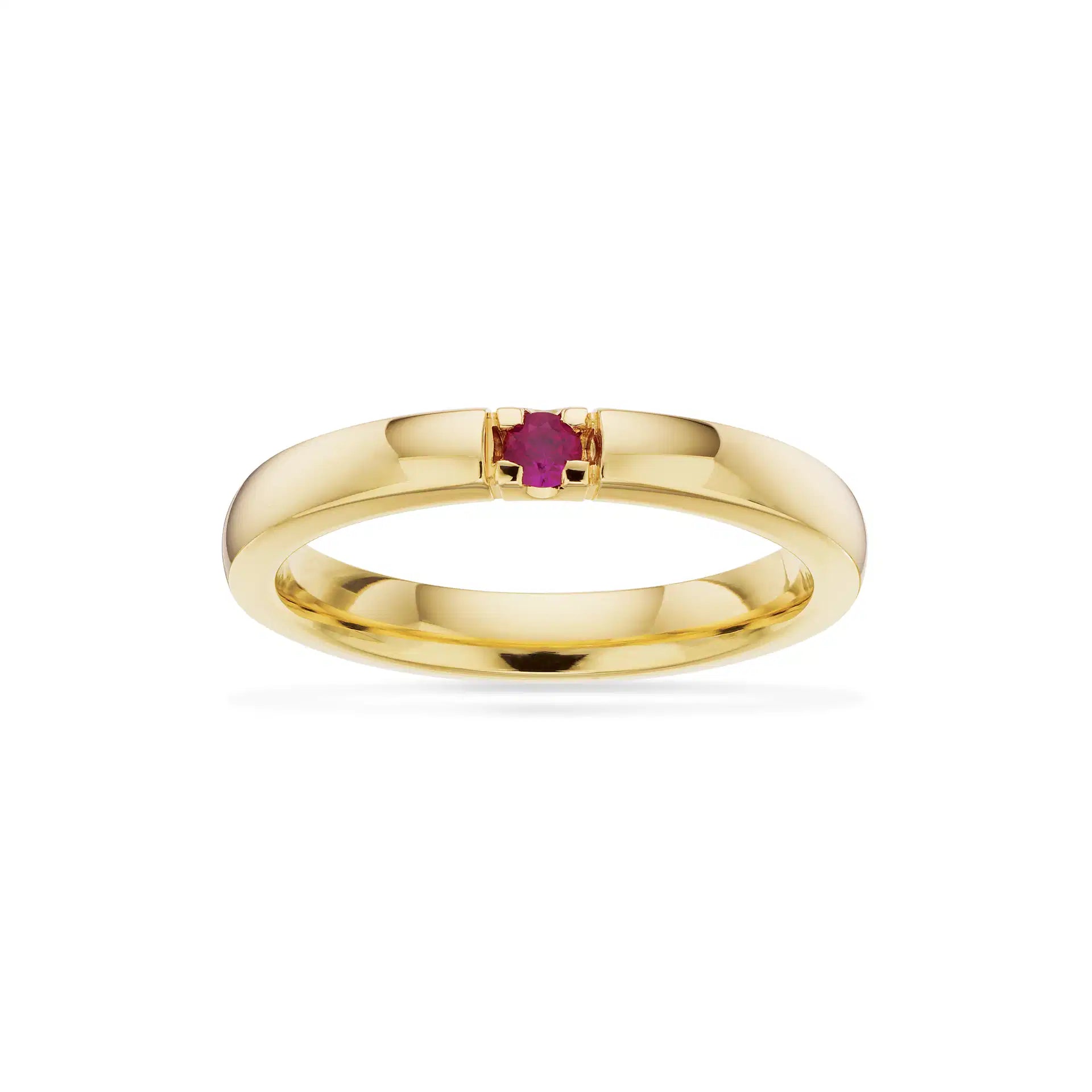 GRACE RING 14 KT. RD. 1X0,07 RUBIN