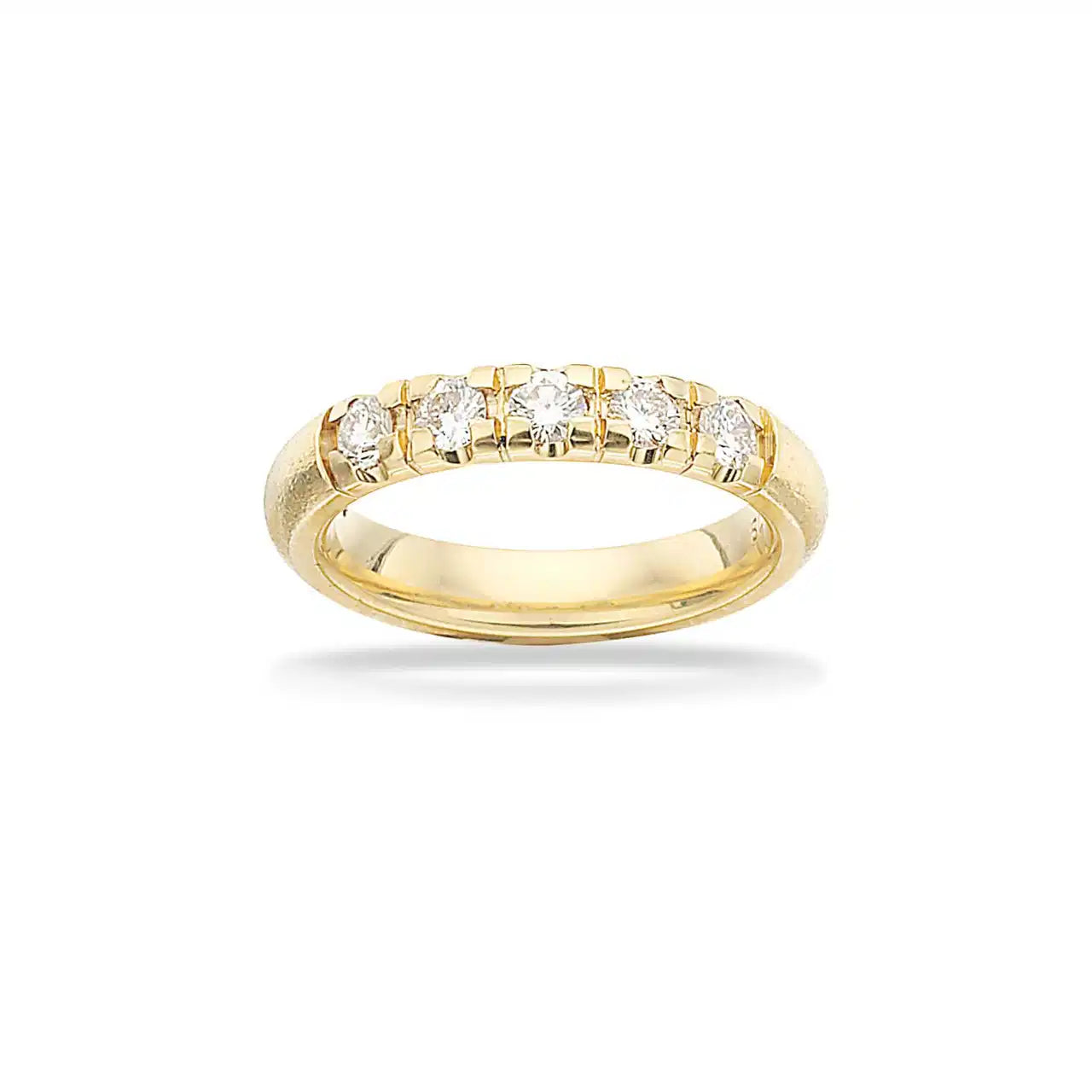 GRACE RING RUSTIK 14 KT. RD 5X0,09 H-W/SI