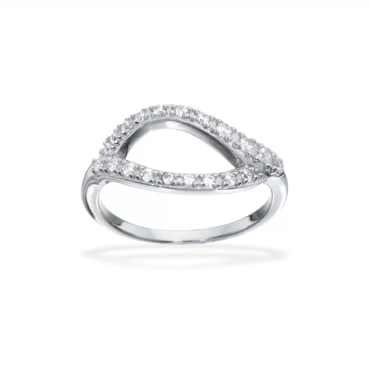 SOHO RING SYN. CUBIC ZIR. SØLV RH.